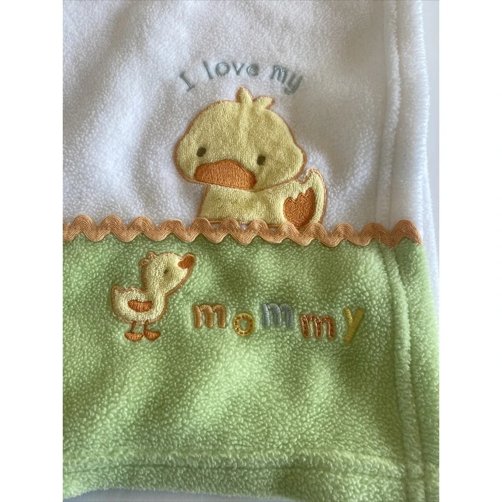 Carter's Child Of Mine Plush Blanket Lovey Duck Chick I Love My Mommy